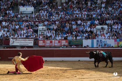 Mont-de-Marsan corrida de Dolores Aguirre pour Octavio Chacon - Pepe Moral - Juan Léal