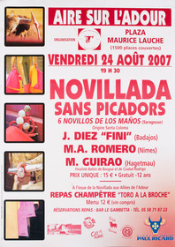 Affiches taurines Aire sur l'Adour