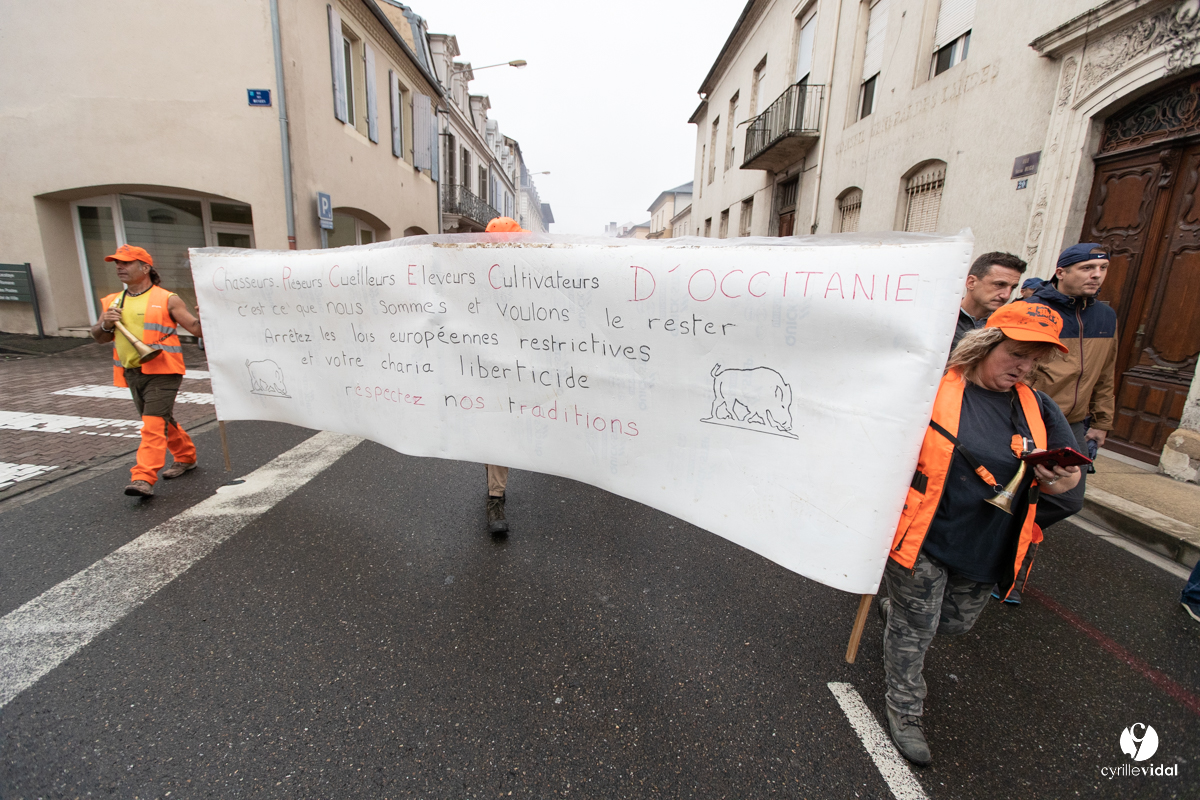 Manifestation chasses traditionnelles à Mont-de-Marsan