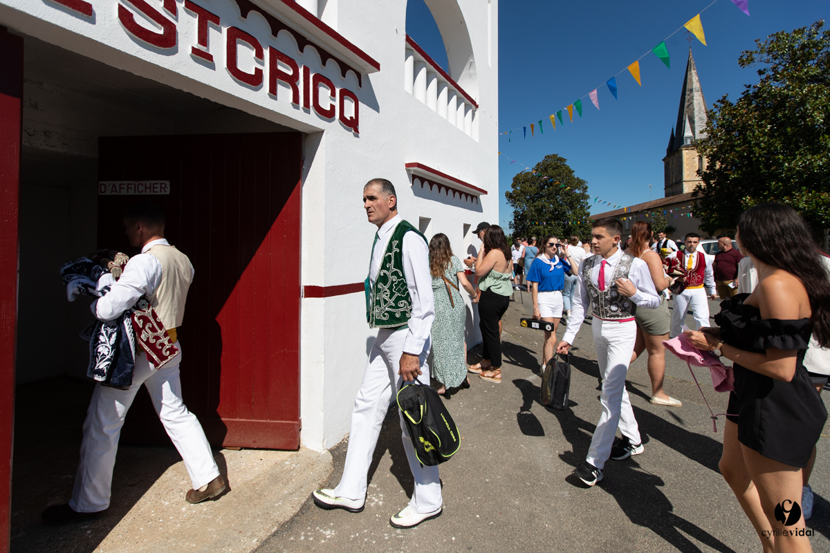 Saint-Cricq Chalosse course landaise de promotion Ganadéria Deyris Cuadrilla Jérémy Lafitte