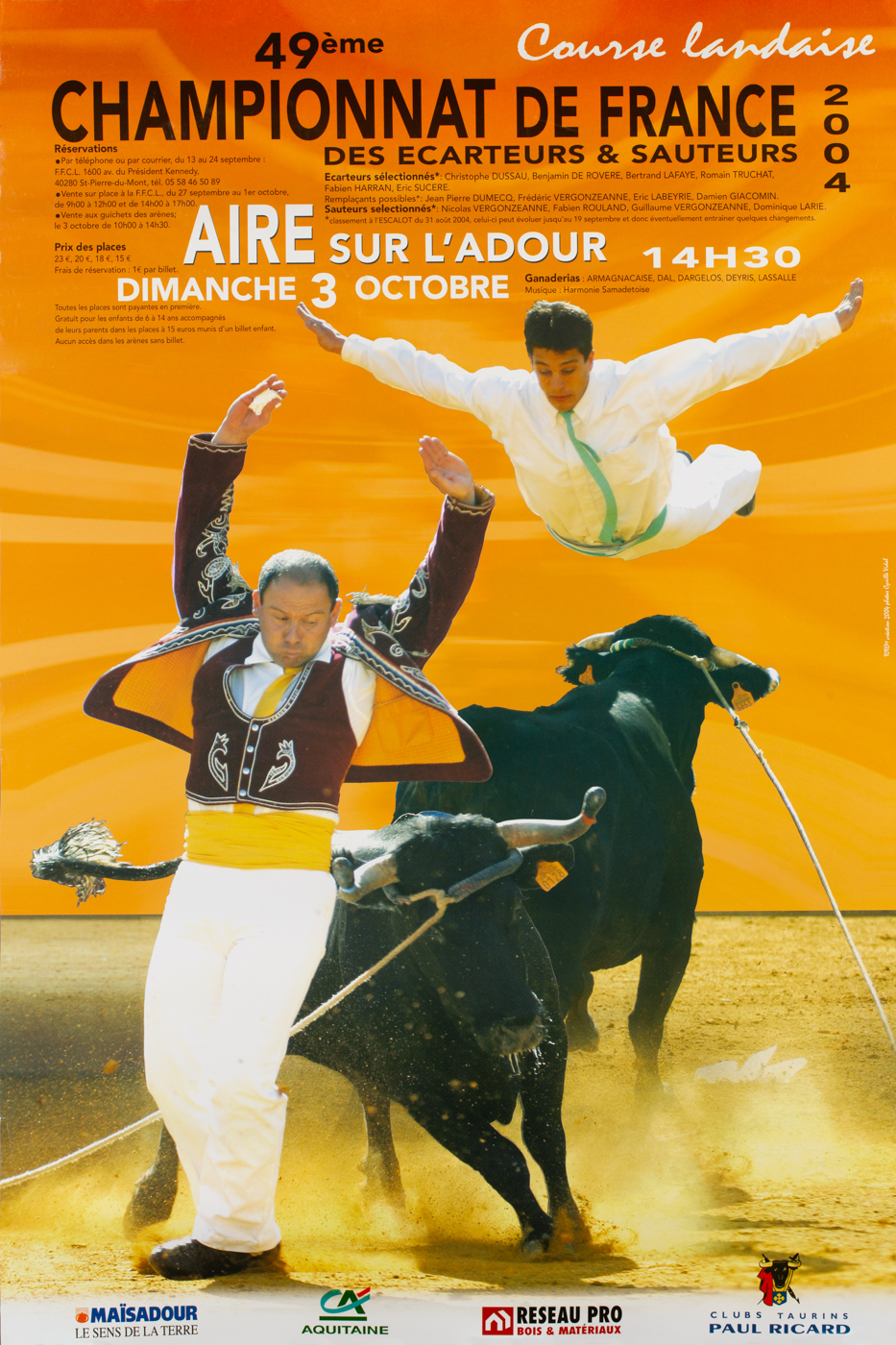 Affiches taurines Aire sur l'Adour