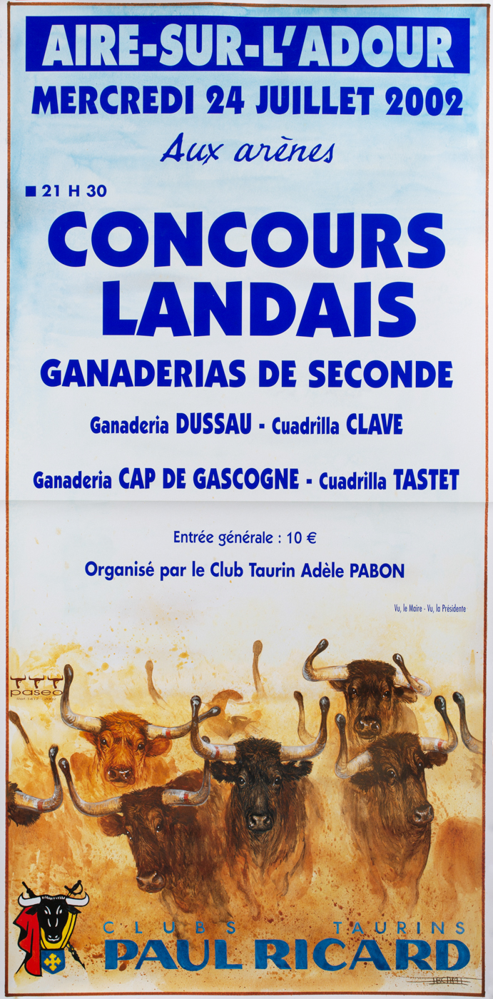 Affiches taurines Aire sur l'Adour