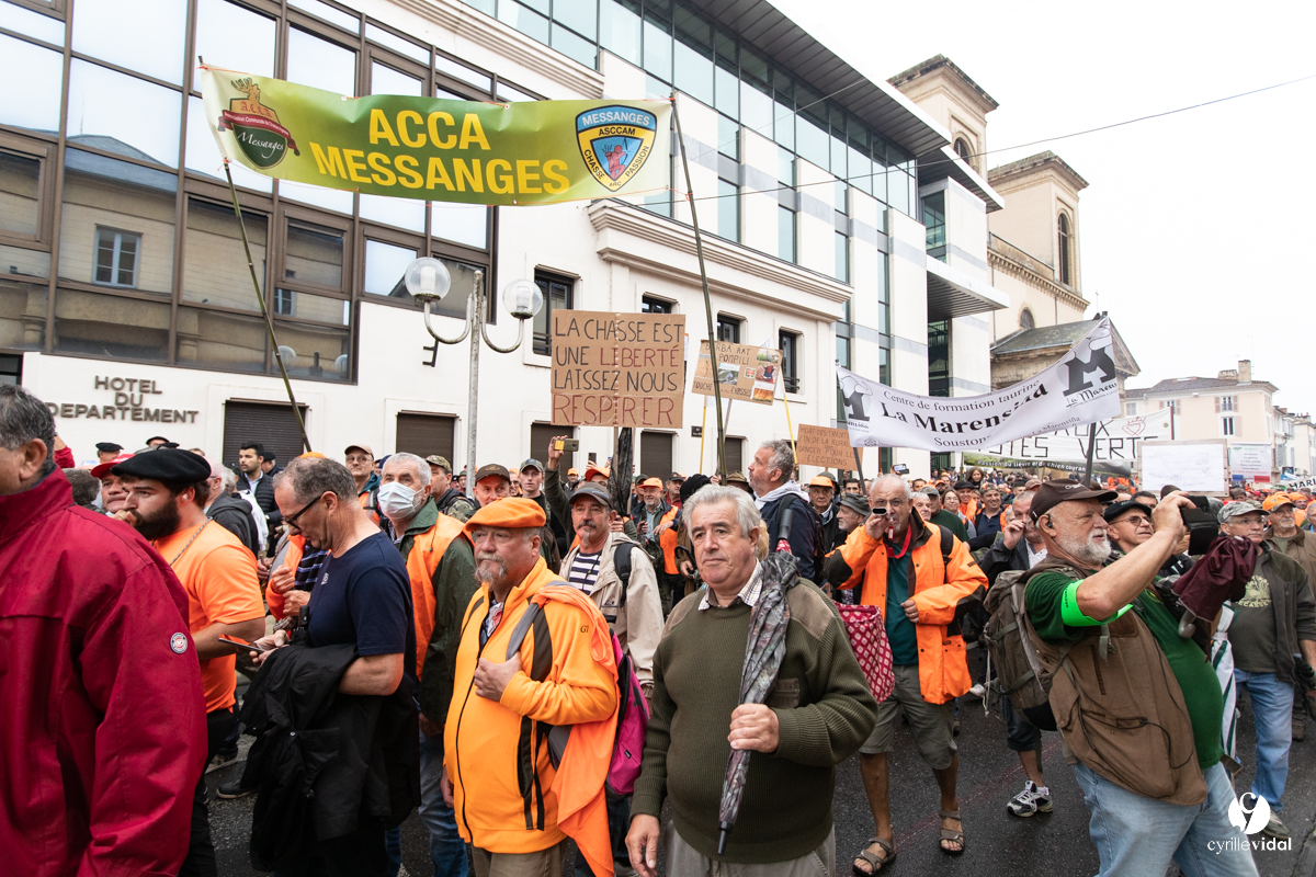 Manifestation chasses traditionnelles à Mont-de-Marsan