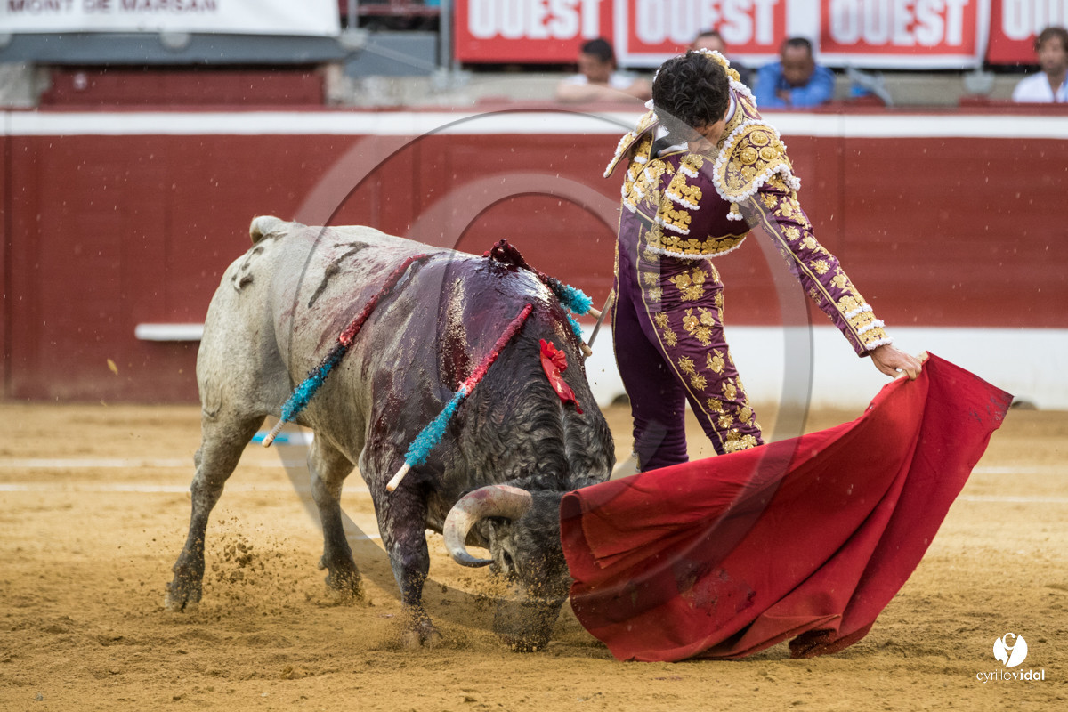 Mont-de-Marsan corrida de la Quinta pour Juan Bautista - Emilio de Justo - Thomas DUFAU