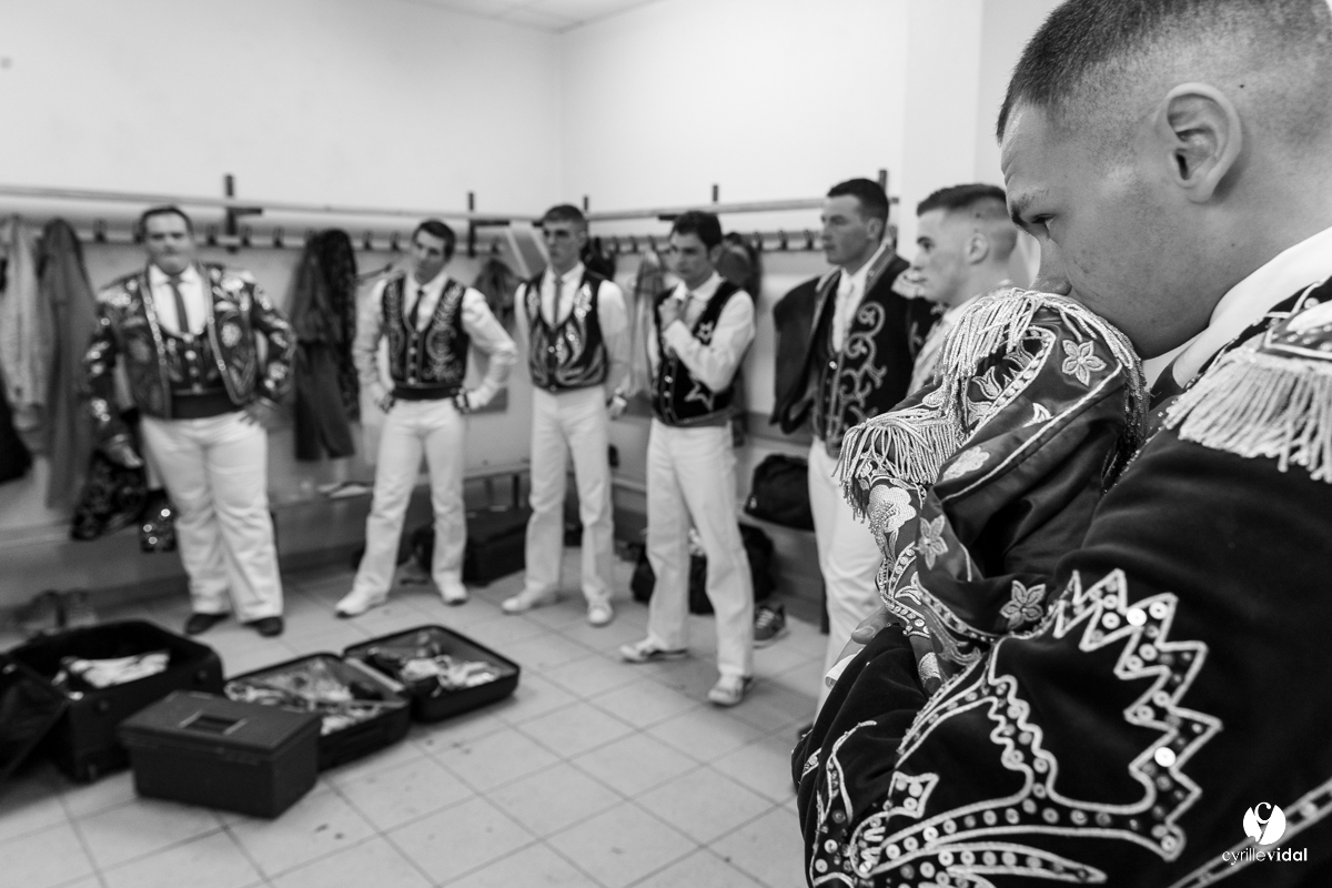 Course landaise Le Houga Ganadéria Dussau Cuadrilla Alexandre Brethes