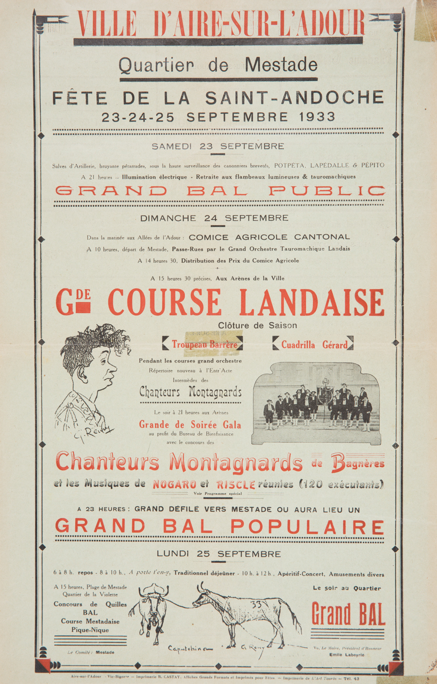 Affiches taurines Aire sur l'Adour