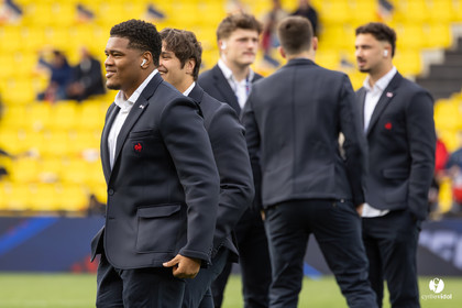 Grand chelem du XV de France U20 dans le tournoi des 6 nations après la victoire 31-28 contre l'Angleterre au Stade Marcel Deflandre de La Rochelle