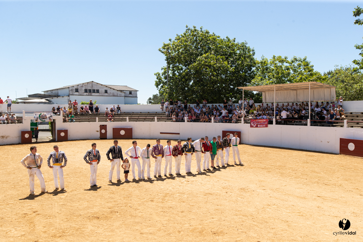 Saint-Cricq Chalosse course landaise de promotion Ganadéria Deyris Cuadrilla Jérémy Lafitte