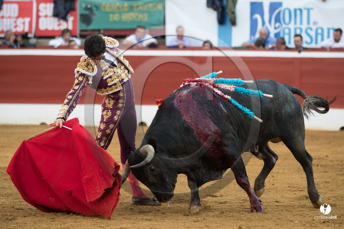 Mont-de-Marsan corrida de la Quinta pour Juan Bautista - Emilio de Justo - Thomas DUFAU