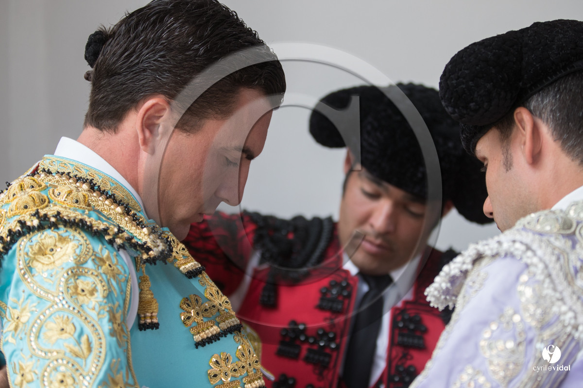 Mont-de-Marsan corrida de Dolores Aguirre pour Octavio Chacon - Pepe Moral - Juan Léal