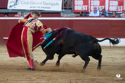 Mont-de-Marsan corrida de Dolores Aguirre pour Octavio Chacon - Pepe Moral - Juan Léal