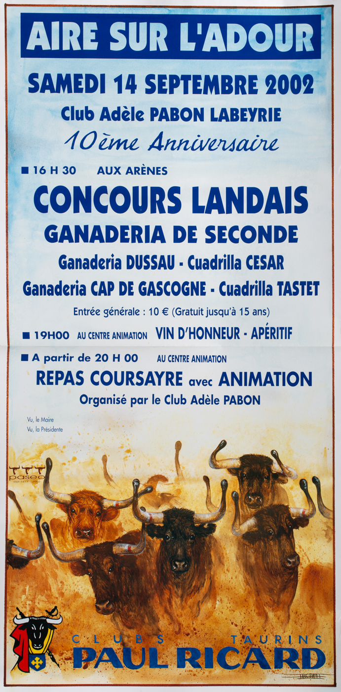 Affiches taurines Aire sur l'Adour