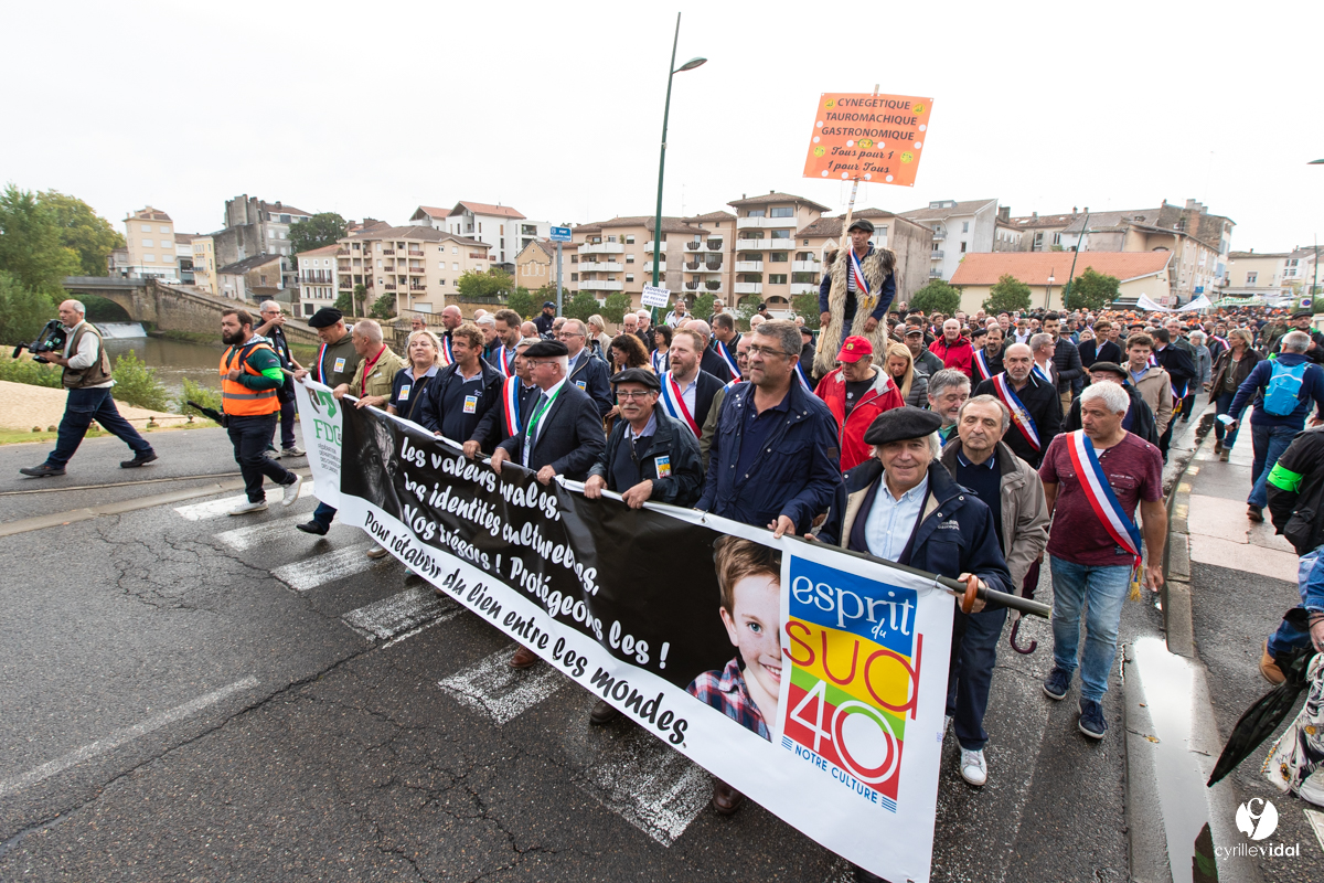 Manifestation chasses traditionnelles à Mont-de-Marsan