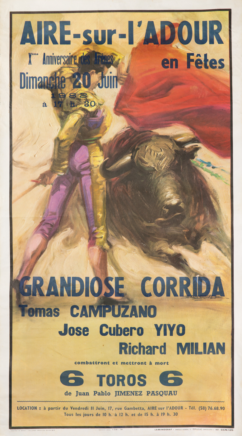 Affiches taurines Aire sur l'Adour