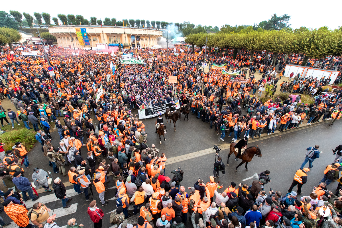Manifestation chasses traditionnelles à Mont-de-Marsan
