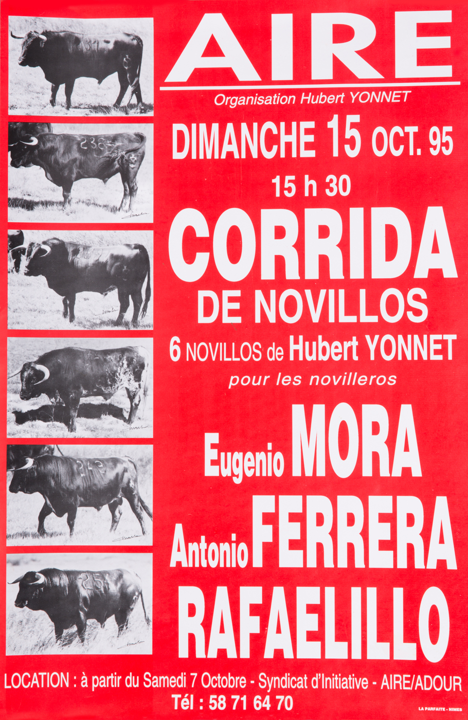 Affiches taurines Aire sur l'Adour