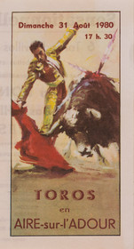 Affiches taurines Aire sur l'Adour
