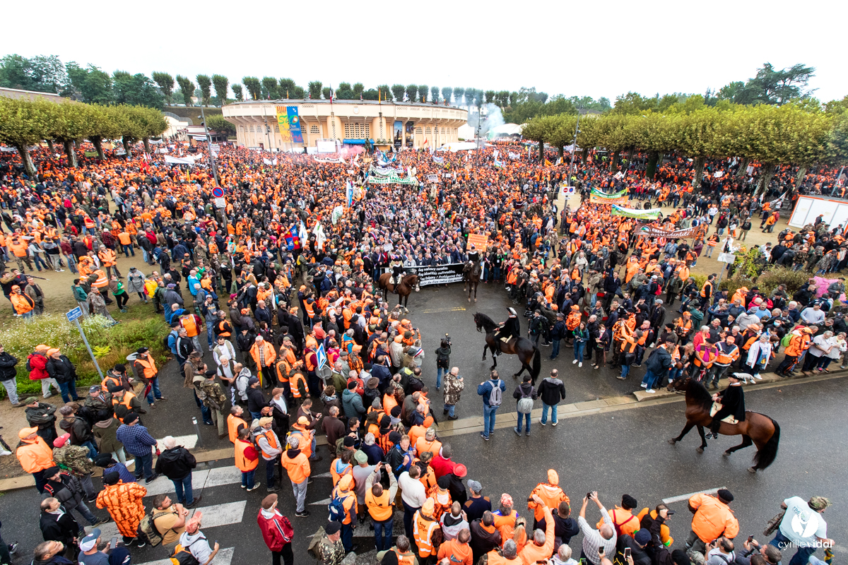 Manifestation chasses traditionnelles à Mont-de-Marsan