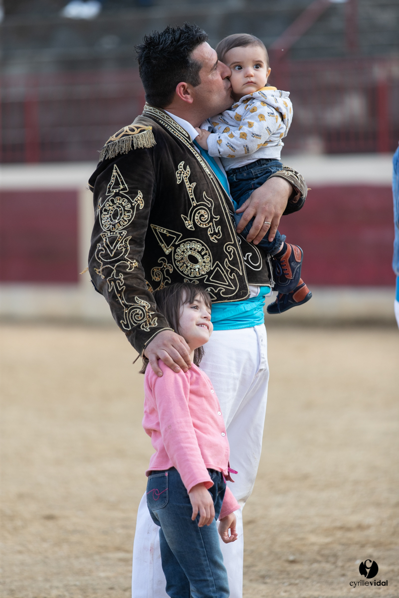 Course landaise Le Houga Ganadéria Dussau Cuadrilla Alexandre Brethes