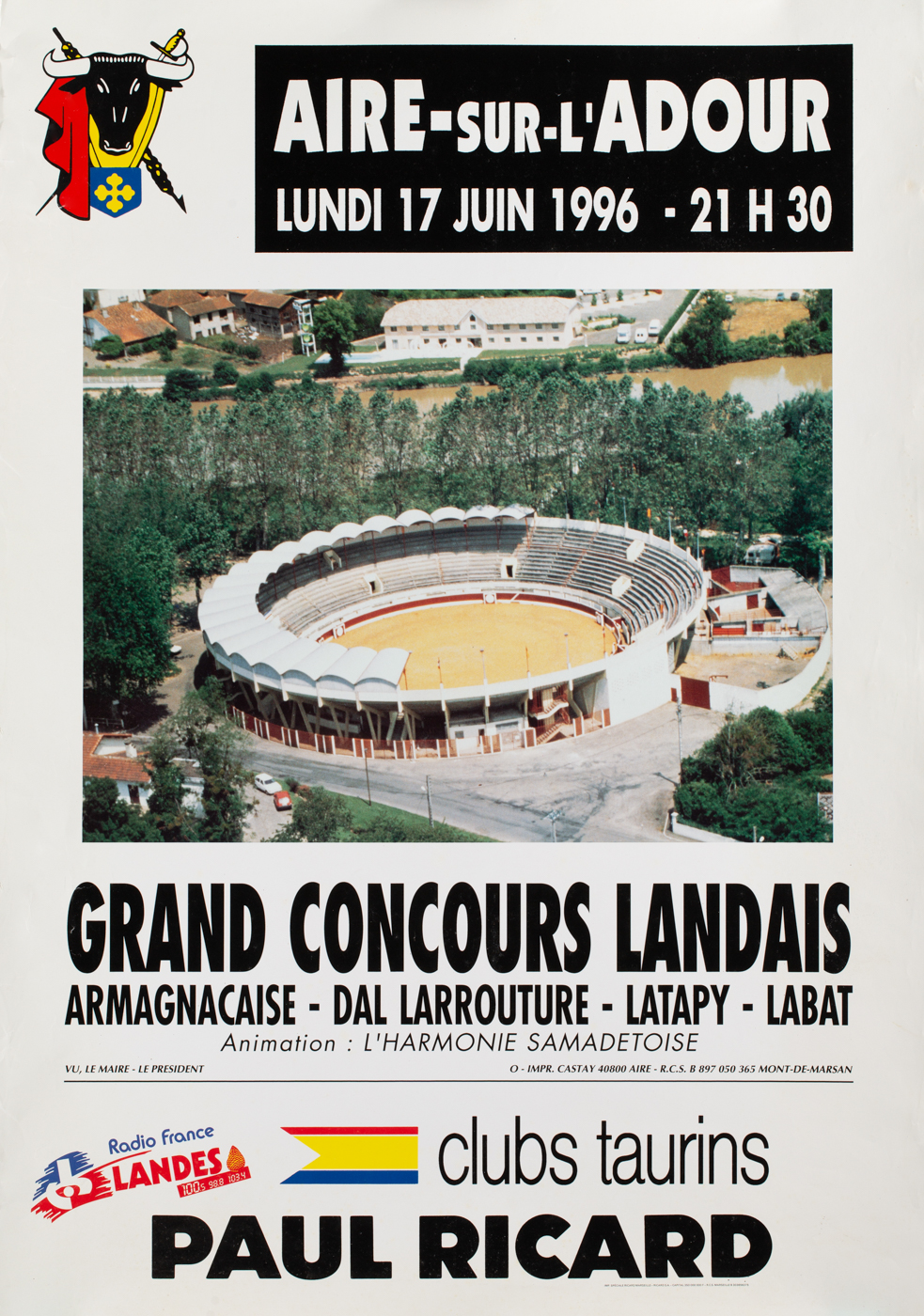 Affiches taurines Aire sur l'Adour