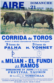 Affiches taurines Aire sur l'Adour