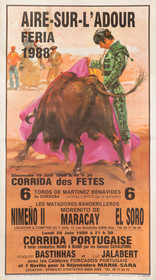 Affiches taurines Aire sur l'Adour
