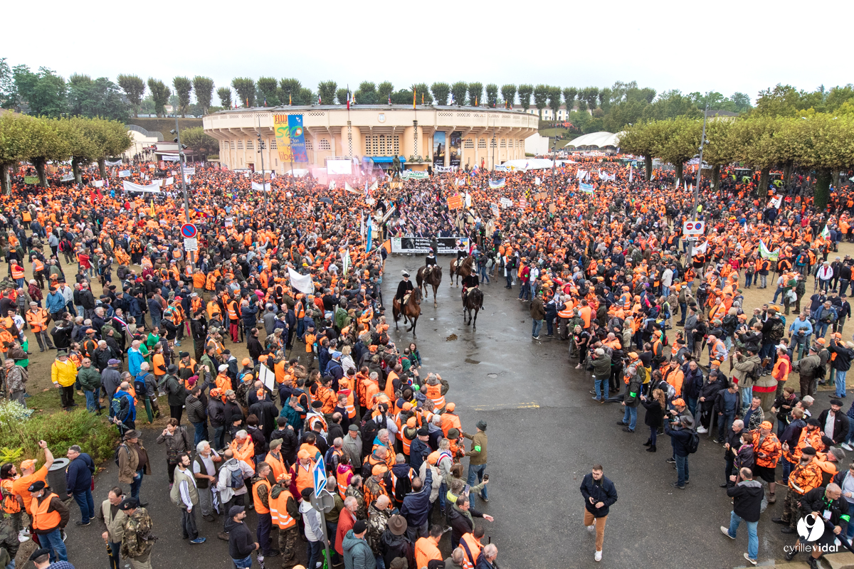 Manifestation chasses traditionnelles à Mont-de-Marsan
