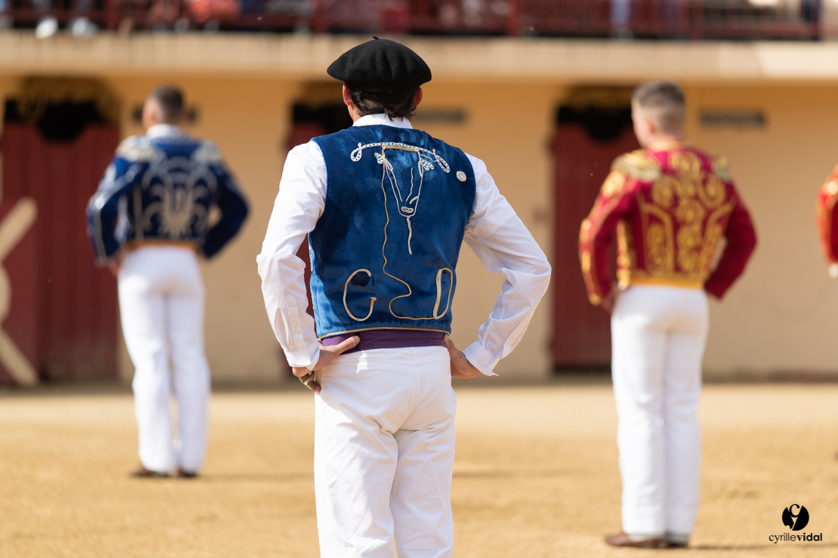 Course landaise Le Houga Ganadéria Dussau Cuadrilla Alexandre Brethes