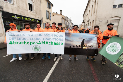 Manifestation chasses traditionnelles à Mont-de-Marsan