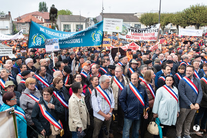 Manifestation chasses traditionnelles à Mont-de-Marsan