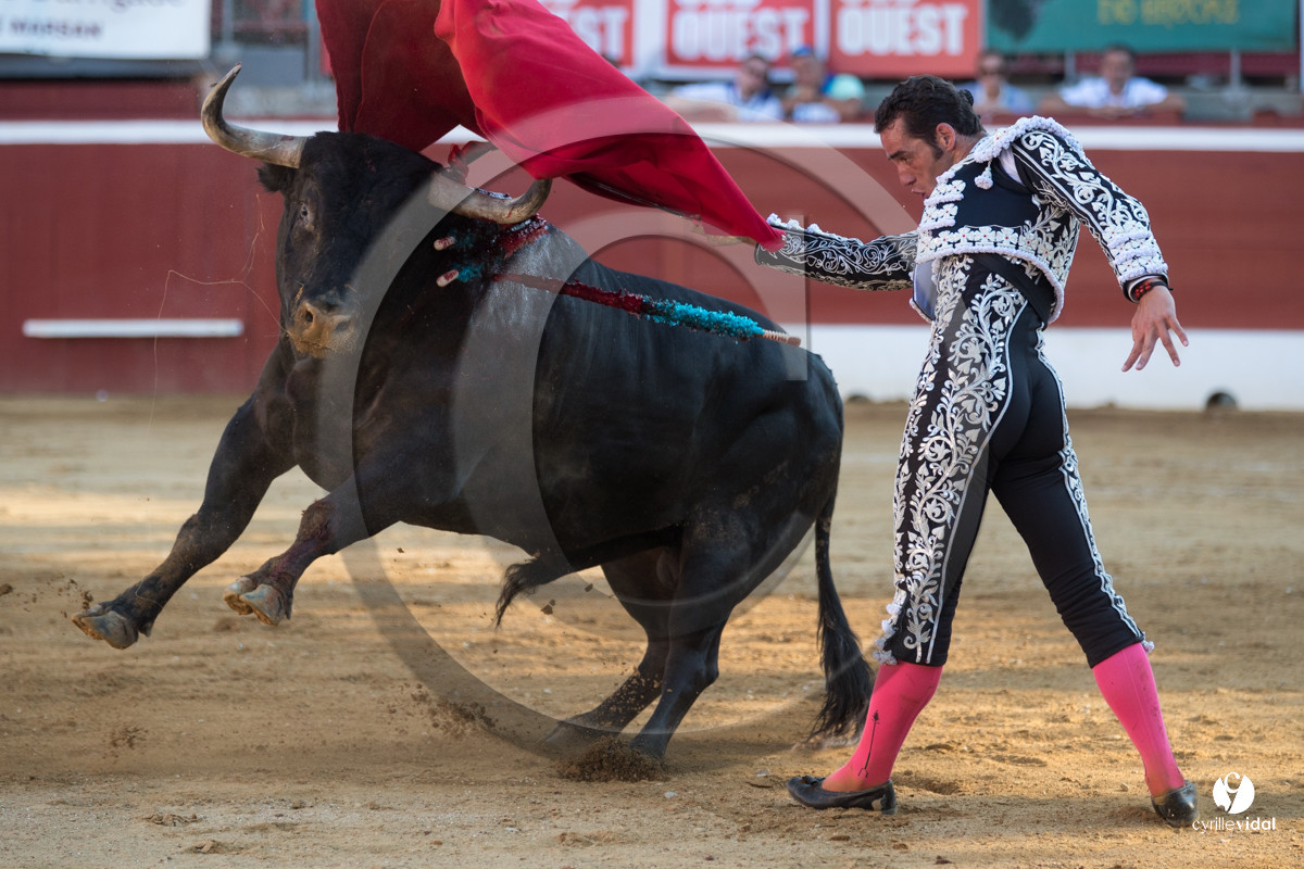 Mont-de-Marsan corrida de Dolores Aguirre pour Octavio Chacon - Pepe Moral - Juan Léal