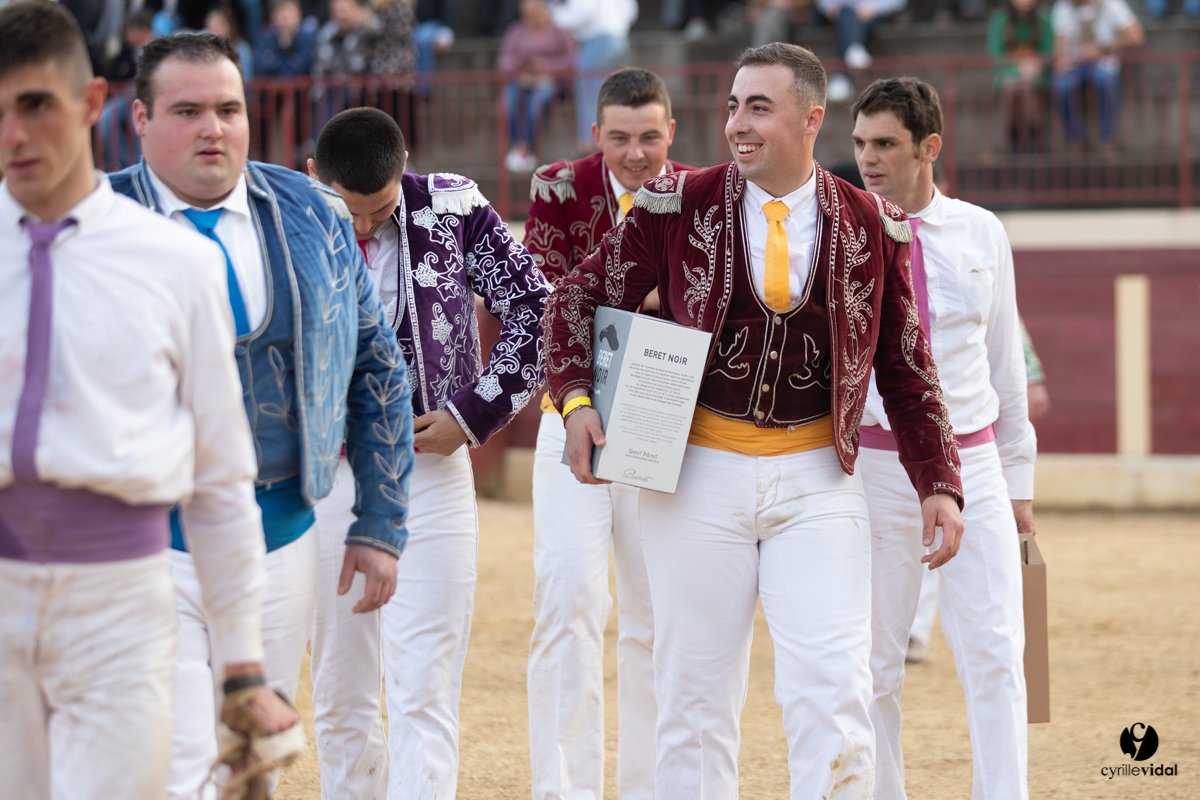 Course landaise Le Houga Ganadéria Dussau Cuadrilla Alexandre Brethes