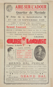 Affiches taurines Aire sur l'Adour