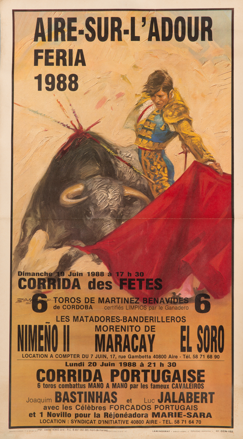 Affiches taurines Aire sur l'Adour