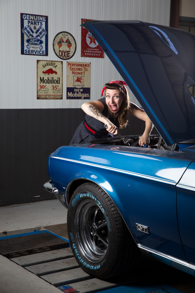 RETRO GARAGE shooting Pin-Up