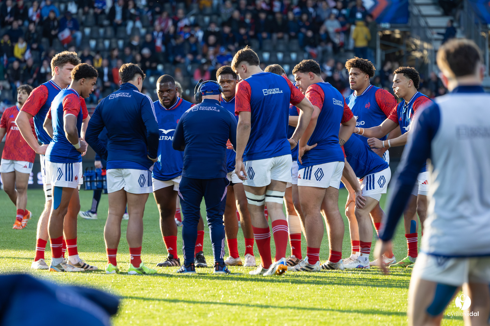 Grand chelem du XV de France U20 dans le tournoi des 6 nations après la victoire 31-28 contre l'Angleterre au Stade Marcel Deflandre de La Rochelle