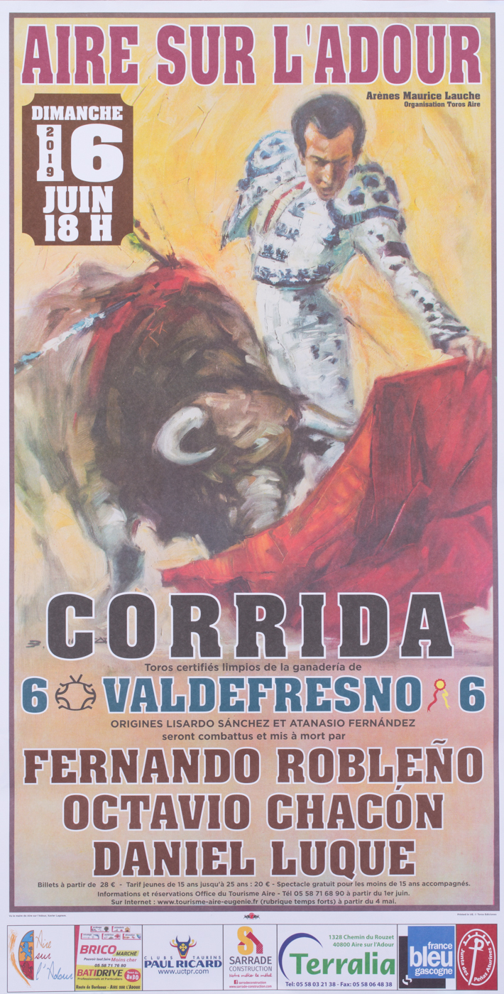 Affiches taurines Aire sur l'Adour