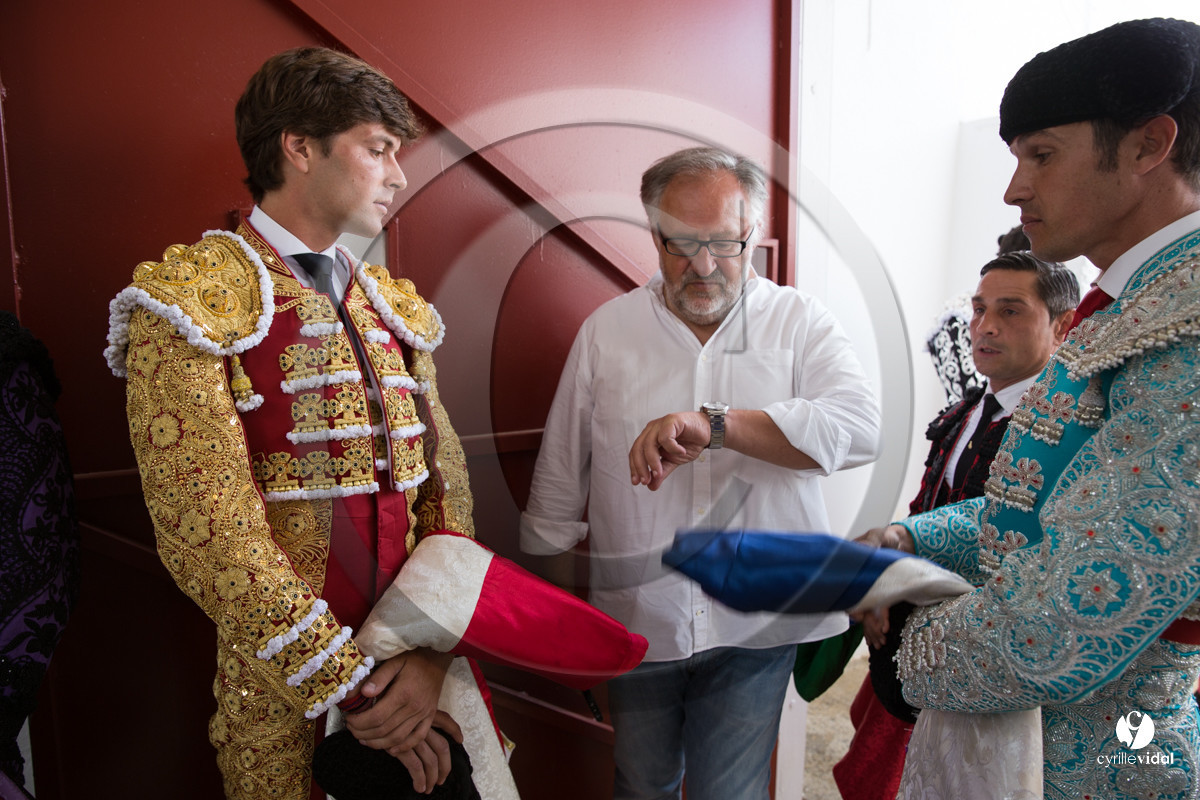 Mont-de-Marsan corrida de Dolores Aguirre pour Octavio Chacon - Pepe Moral - Juan Léal