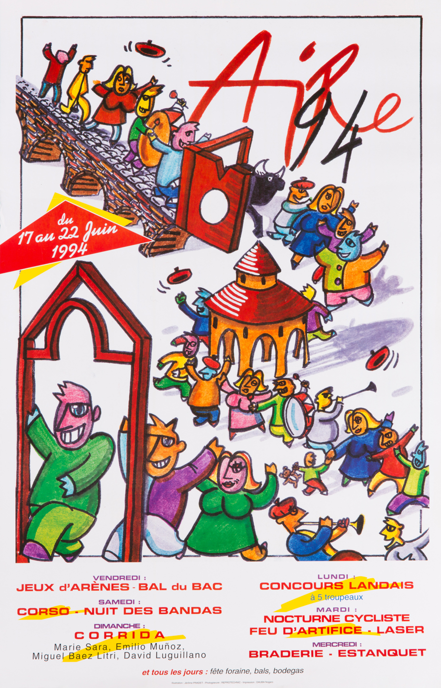 Affiches taurines Aire sur l'Adour