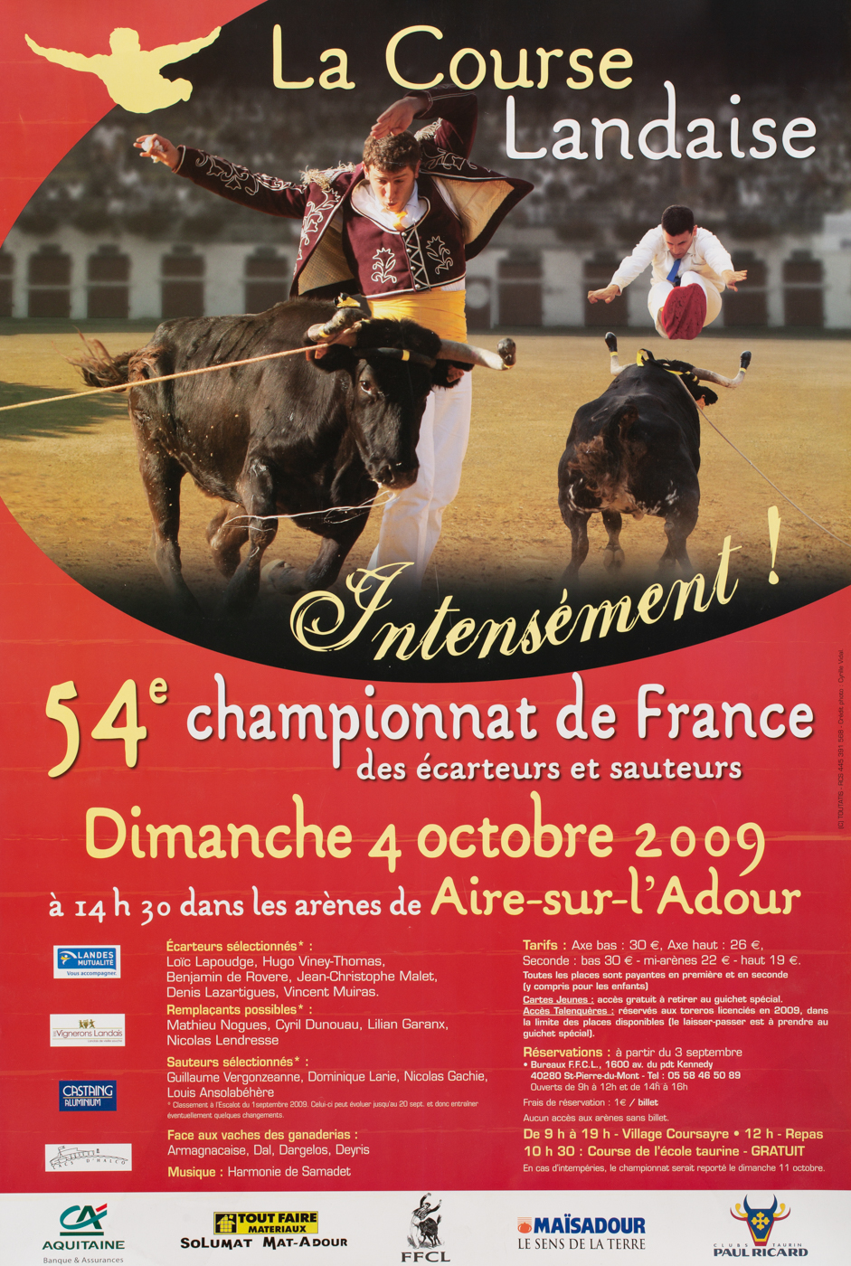 Affiches taurines Aire sur l'Adour