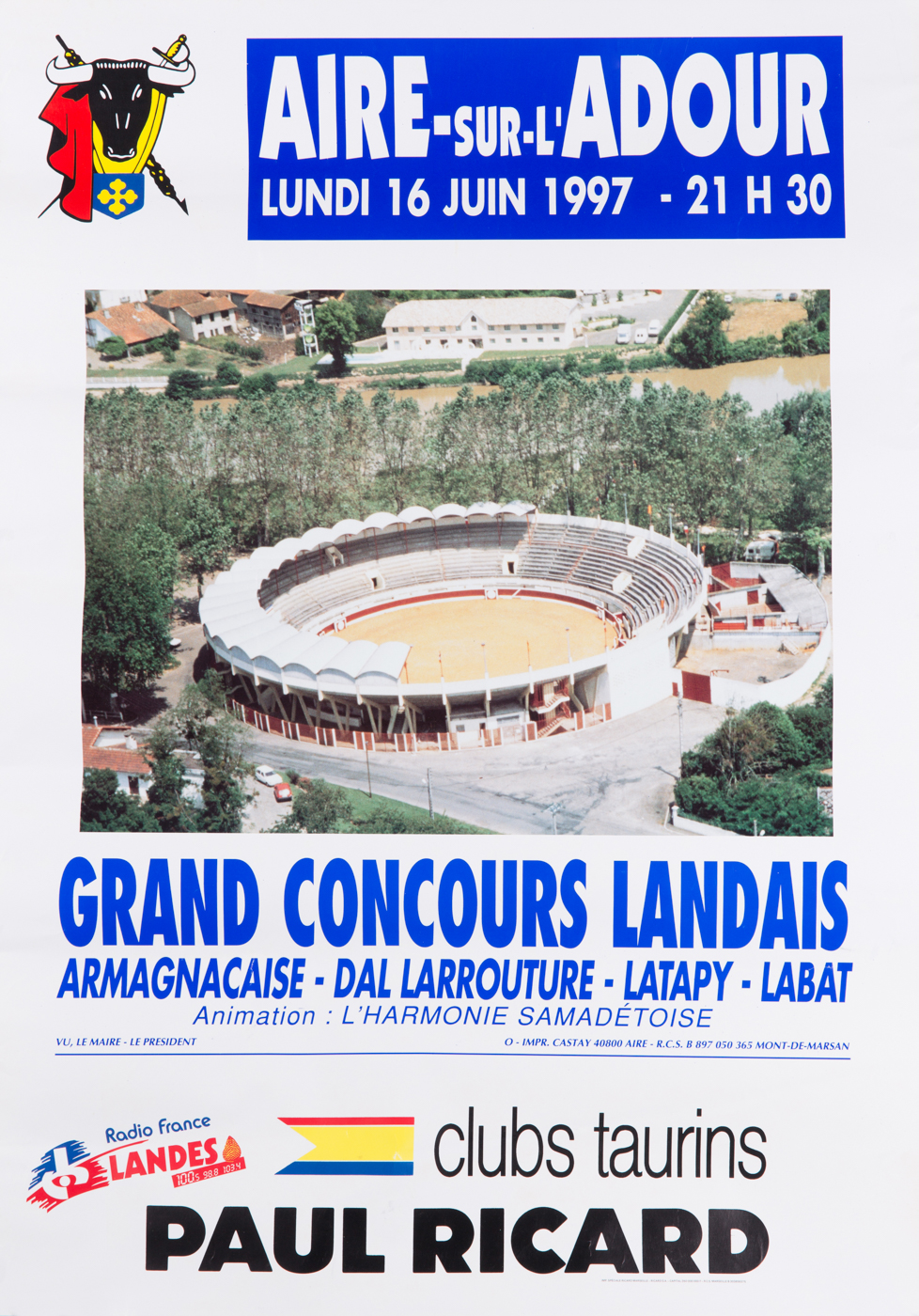 Affiches taurines Aire sur l'Adour