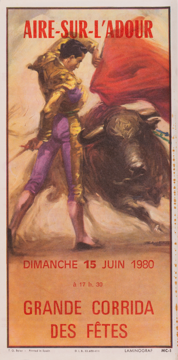 Affiches taurines Aire sur l'Adour