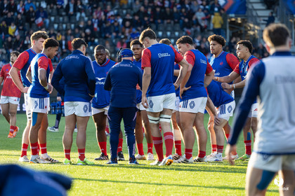 Grand chelem du XV de France U20 dans le tournoi des 6 nations après la victoire 31-28 contre l'Angleterre au Stade Marcel Deflandre de La Rochelle