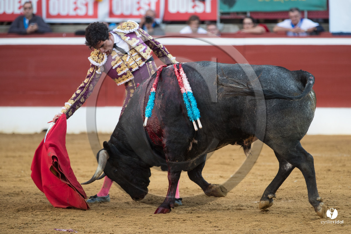 Mont-de-Marsan corrida de la Quinta pour Juan Bautista - Emilio de Justo - Thomas DUFAU