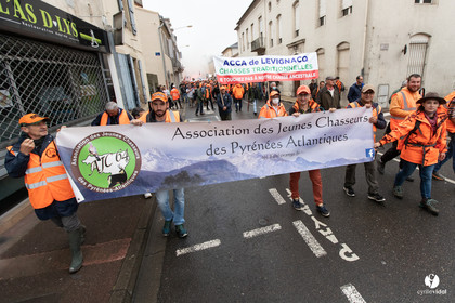 Manifestation chasses traditionnelles à Mont-de-Marsan