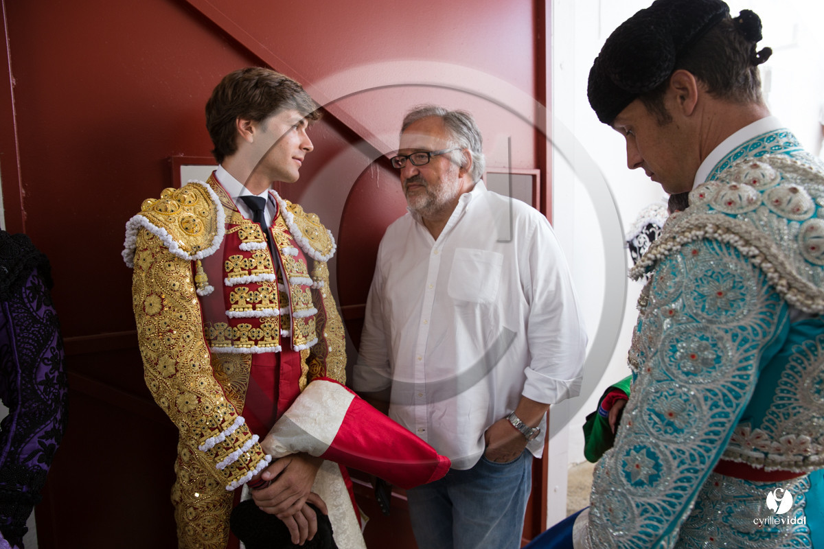 Mont-de-Marsan corrida de Dolores Aguirre pour Octavio Chacon - Pepe Moral - Juan Léal