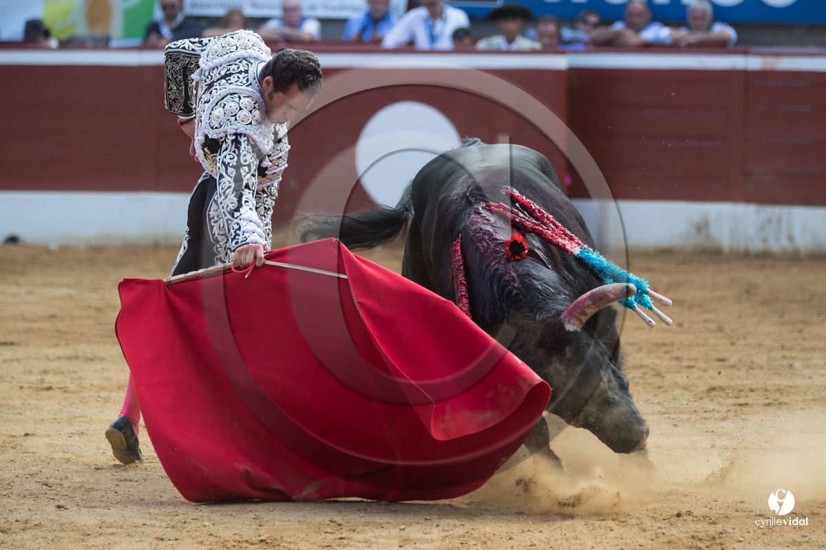 Mont-de-Marsan corrida de Dolores Aguirre pour Octavio Chacon - Pepe Moral - Juan Léal