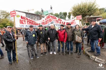 Manifestation chasses traditionnelles à Mont-de-Marsan