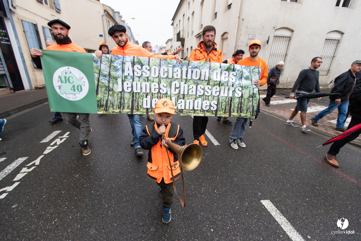 Manifestation chasses traditionnelles à Mont-de-Marsan