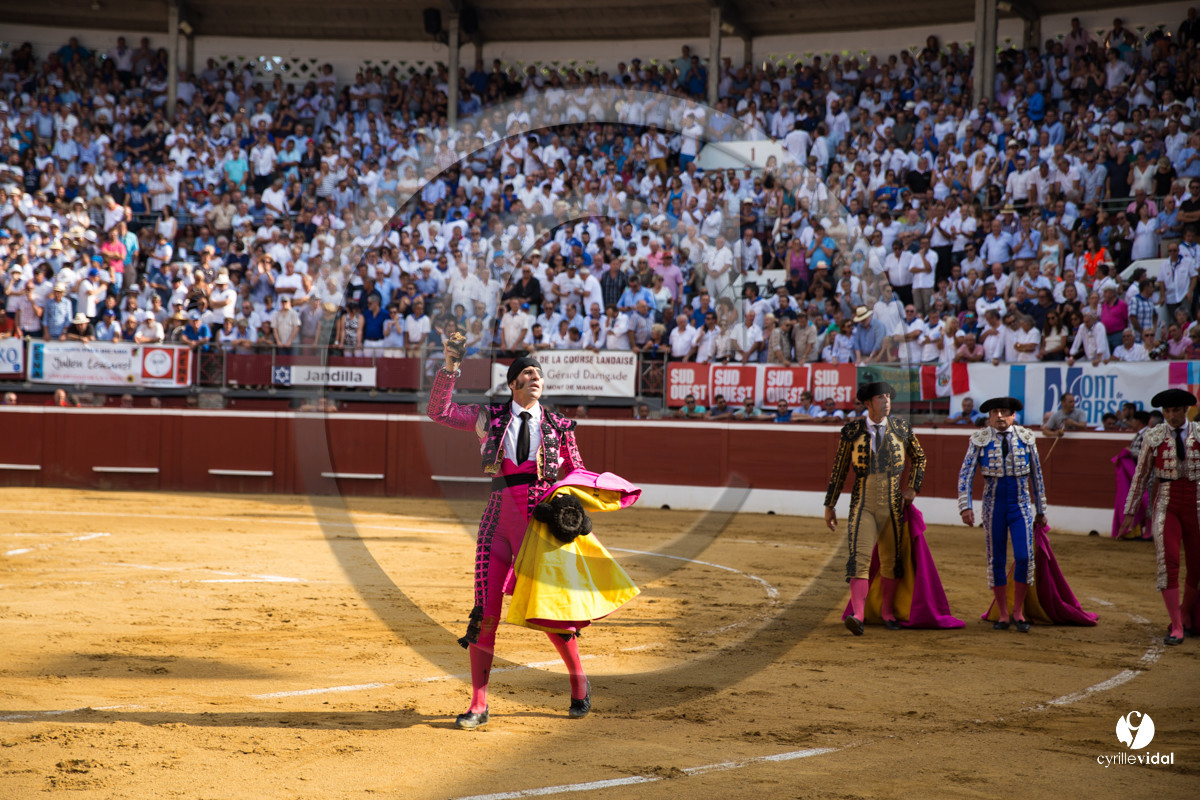 Mont-de-Marsan corrida de Jandilla pour Padilla - Talavante - Roca Rey